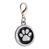 Etiquetas de Identificación Personalizadas con Código QR para Perros, Listas para Enviar, Fabricadas a Medida, Forma Redonda, Logotipo Grabado, Etiqueta de Metal con Cruz para Hombre