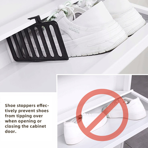 Modern White <b>Shoe</b> Rack With 3 Flip-Down <b>Shelves</b> Space Saving Entryway <b>Storage</b> Cabinet For Home Furniture Minimalist Design - Product Image 5