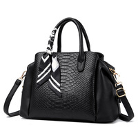 Sacs en cuir PU à motif crocodile, sacs à main pour femmes, sacs à main de luxe tendance pour femmes, sacs à main en cuir vegan, sacs fourre-tout personnalisés avec logo