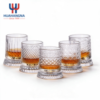 Verres à whisky rotatifs de luxe personnalisés en cristal, gravés au diamant, verre à whisky tournant