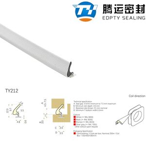 Schokbestendige Solide Rubberen Stripdeur Bodem Geluidsisolatie Afdichting Strip Aanpasbare Snijservice - Product Image 2