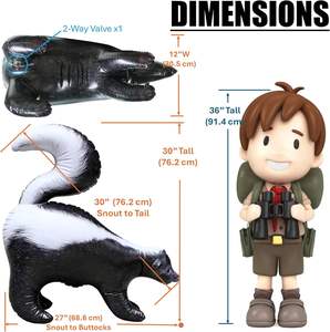 Estatua de Mapache de Simulación, Material de PVC, Decoración de Jardín para Exteriores, Adorno Animal Realista, Impermeable y Plegable - Product Image 2