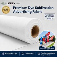 110gsm haute pénétration colorant Sublimation impression drapeau matériel rouleau pour événements affaires publicité drapeau