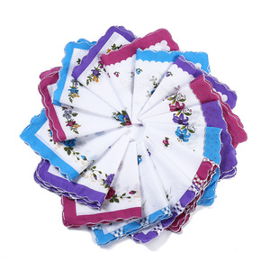 100% منديل قطن المناشف السيدات الأزهار منديل حزب الديكور مناديل من القماش الأزهار منديل - Product Image 5