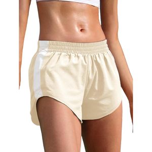 Fisoew <b>Women's</b> High Waisted Spandex/Polyester Track <b>Shorts</b> Quick Dry Athletic Running <b>Shorts</b> - Product Image 1