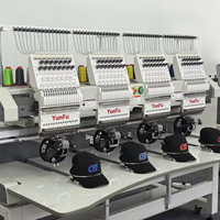 Máquina de Bordar Comercial Duradera de 4 Cabezas, Fácil Operación, Control Inteligente para Prendas Terminadas