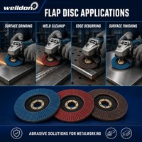 Disque à lamelles Welldon de 4,5 pouces, type VSM T29, meule en zircone alumineuse pour le polissage des joints de soudure en acier inoxydable