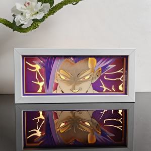 ชุดไฟแกะสลักกระดาษอนิเมะที่กำหนดเอง3D ไฟกลางคืนกรอบ <span class=keywords><strong>Kakashi</strong></span> Zorro ABS กล่องไฟอะนิเมะของขวัญที่ดีที่สุดสำหรับเพื่อน - Product Image 1