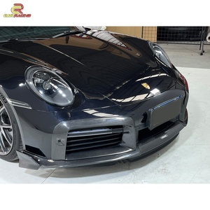 Brabu Style Dry Carbon Fiber Auto Parts Body Kit With Front Lip Rear Spoiler Rear <b>Diffuser</b> for Porsche 992 Turbo S 2020-2023 - Product Image 4