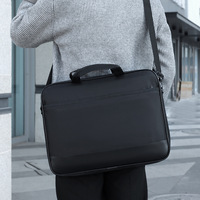 Sac à bandoulière professionnel 15,6 pouces à prix de gros, mallette étanche personnalisée pour ordinateur portable avec double chaîne
