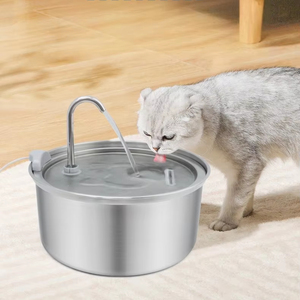 <span class=keywords><strong>Fontaine</strong></span> à <span class=keywords><strong>eau</strong></span> automatique pour animaux de compagnie, chien et chat, DCCD S117, <span class=keywords><strong>8L</strong></span>, grande capacité, acier inoxydable 304, forme carrée classique - Product Image 1