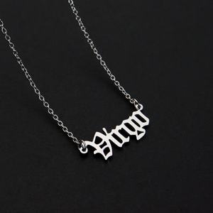 Collar Personalizado con Nombre en Inglés para Mujer y Hombre, Cadena de Acero Inoxidable en Color Oro y Plata, Collar con Letras, Joyería Chapada en Oro - Product Image 2