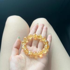 Bracelet en topaze entièrement naturelle accessoires pour femmes bague unique fortune jaune citron Bracelet Assez - Product Image 3