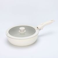 Ensemble de casseroles antiadhésives multifonctionnelles avec poignée amovible, revêtement céramique, empilables, avec ustensiles, compatibles induction