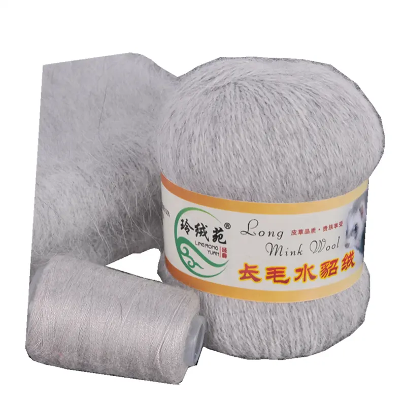 Filato di lana tipo di filato di poliestere di cotone tinto di lana miscelato filati per mano-ha lavorato a maglia maglioni di lana