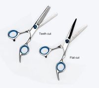 Coupe de cheveux professionnelle ciseaux amincissants Salon de coiffure ciseaux dents plates régulières ciseaux de barbier