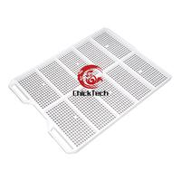 Nouveau plancher à lattes en plastique PP blanc durable pour cages automatiques de poulets de chair