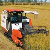 Prix d'usine pour une moissonneuse-batteuse automatique de riz et de maïs de 120 CV, boîte de vitesses, climatisation, haute productivité, largeur de travail de 2400 mm