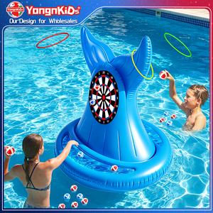 Özel 3'ü 1 Arada Tic Tac Toe Atma Hedefi, Dart Tahtası ve Halka Atma Şişme İnteraktif Oyuncak, Arka Bahçe Çim Havuzu Eğlencesi İçin - Product Image 1