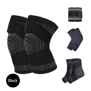Genouillère de compression à sangle réglable, respirante et tricotée, pour le sport, la course à pied, la gym et le soulagement des douleurs au genou - Product Image 4