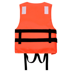 Gilet de sauvetage orange 75N en tissu Oxford réfléchissant, taille unique, pour la pêche, la navigation, la natation et la lutte contre les inondations - Product Image 1