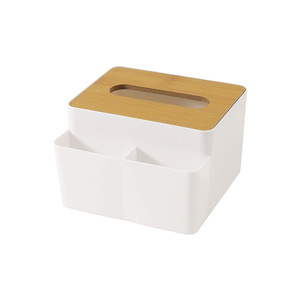 Nordic Style Desktop Tissue <b>Box</b> <b>With</b> Wooden <b>Lid</b> Multi Purpose Home Living Room Use - Product Image 5