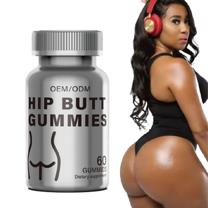 Supplément <span class=keywords><strong>de</strong></span> fibres alimentaires pour adultes Strong Hip Booster Fesses améliorées avec <span class=keywords><strong>extrait</strong></span> <span class=keywords><strong>de</strong></span> racine <span class=keywords><strong>de</strong></span> maca noire dans le dosage des bonbons gommeux - Product Image 1