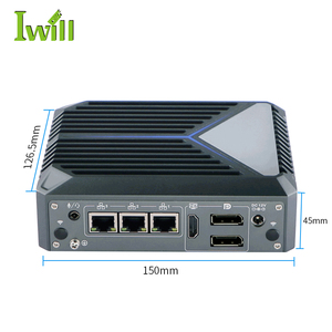 Mini PC mince sans ventilateur J6412 DDR4 128 Go de RAM 6*USB 2*2.5G LAN pour l'éducation industrielle N1121 N1121 - Product Image 5