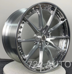 Cerchi in Lega Forgiati 722Auto Satin Silver 18 19 20 21 22 24 Pollici con Bordo Profondo 5x112 5x114.3 5x120 PCD per <span class=keywords><strong>BMW</strong></span> X5 <span class=keywords><strong>X7</strong></span> Mercedes GLS - Product Image 3