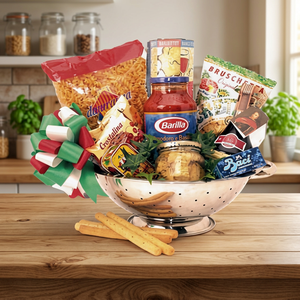 Italian Fine Food Box <b>Basket</b> Set-Truffle Sauce & Slice Pasta EVO Wine Cheese-Bitter & Salty Treats for Adults-HACCP Certified - Product Image 2
