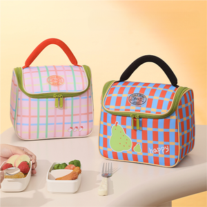 <span class=keywords><strong>Sac</strong></span> à lunch imprimé isotherme <span class=keywords><strong>Bento</strong></span> Tote Bag pour étudiants Office Workers Boîte à lunch en aluminium épaissi nouvel arrivage - Product Image 1