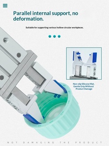 Manipulador con Abrazadera Paralela, Cuerpo de Aluminio, Mandril de Fijación, Apertura Ajustable, Pinza HFZ, Cilindro Neumático de Dedos MHZ2 - Product Image 4