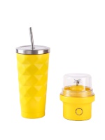 Nieuwe design oplaadbare USB type C draagbare staafmixer mini fruit smoothie blender roestvrij staal voor buiten & auto gebruik