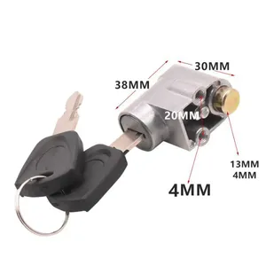 2 cái Xe đạp điện chống trộm nhôm đánh lửa khóa an toàn Pin thiết lập cho e-bike Scooter Phụ tùng Điện khóa xi lanh - Product Image 3