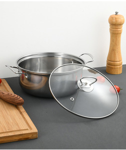 Cookware <strong>Pots</strong> Stainless Steel Non Stick Kitchen Chinese <strong>Sets</strong> <strong>Nonstick</strong> Cooking <strong>Pot</strong> <strong>Set</strong> Natural 5pcs - Product Image 3