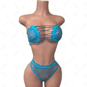 Tarifs inclus Vente en gros Vêtements de club Vêtements de danse exotique en résille et spandex - Product Image 5