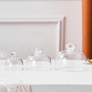 Wholesale Display <strong>Glass</strong> Candle Cloche Eco-Friendly Modern Mini <strong>Glass</strong> <strong>Cake</strong> <strong>Dome</strong> for Party - Product Image 5