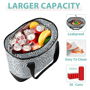 Sac isotherme portable en forme de cône hébreu, réutilisable, étanche, pour le déjeuner, sac de plage hawaïen isolé pour femmes et hommes - Product Image 4