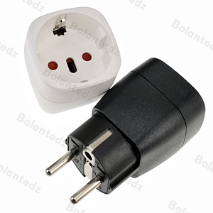 Adaptateur de voyage universel Europe vers Royaume-Uni, États-Unis, Italie, convertisseur de prise Schuko type F (prises européennes) vers type G B 10A, convertisseur de courant <span class=keywords><strong>portable</strong></span> - Product Image 4