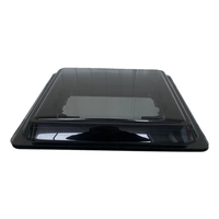 2024 dernière conception cadre en alliage d'aluminium télécommande lumière LED double acrylique Rv caravane lucarne