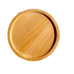 Bandeja de servir de madera de haya, color sólido, plato de postre de madera de acacia para té, café, frutas secas, apto para contacto con alimentos, duradero. - Product Image 2