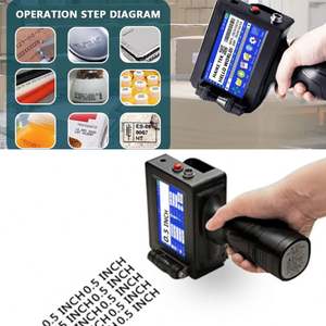 เครื่องพิมพ์อิงค์เจ็ทขนาดเล็กสำหรับขวดแก้วหมึกแห้งเร็วอเนก<span class=keywords><strong>ป</strong></span>ระสงค์เกรดคู่มือพร้อมมอเตอร์สำหรับใช้ในบ้านขาย<span class=keywords><strong>ป</strong></span>ลีกสภาพใหม่ - Product Image 4