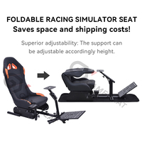 GY016 Siège de simulation de course automobile pliable personnalisé en acier haute densité pour simulateur de course automobile, compatible avec Logitech G25, G27, G29