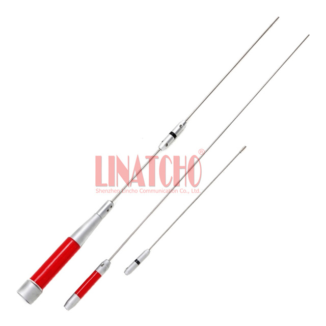 Red SG7700 High Gain VHF UHF Dual Band PL259 Male Long Range Car Mobile Radio Antenna