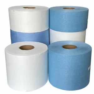 Lingettes bleues de nettoyage industriel, serviettes nettoyantes papier, robuste, pour magasin de travail - Product Image 1