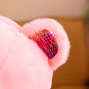 Oso de Peluche con Forma de Corazón <span class=keywords><strong>para</strong></span> Regalo de San Valentín, Juguete de Peluche <span class=keywords><strong>para</strong></span> Niños, Muñeco de Peluche con Luz de Colores Integrada y Canciones en Inglés - Product Image 6