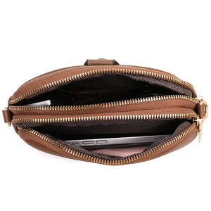 <strong>Navy</strong> Purple White Dark Red Artificial Leather Hand <strong>Bags</strong> Double Zip Pocket <strong>Crossbody</strong> <strong>Bag</strong> Custom Women's Messenger <strong>Bags</strong> - Product Image 5