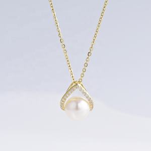 Collar de Plata de Ley 925 al por Mayor, Diseño Único de Verano, Chapado en Oro Vintage, con Lazo Delicado, para Mujer - Product Image 2