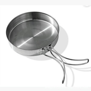 กระทะสแตนเลสแบบพับได้ ชุดทำอาหารขนาดเล็กพกพาสำหรับตั้งแคมป์ปิกนิก - Product Image 5