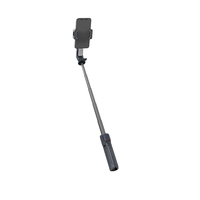Vente chaude Stabilisateur de cardan pour smartphone à axe unique intégré dans la tige d'extension et la lumière de remplissage adaptée à la caméra d'action et au téléphone